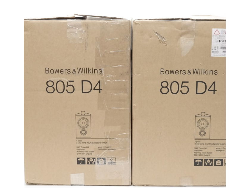 Bowers & Wilkins B&W 805 D4 Speakers Gloss Black ~ Like New