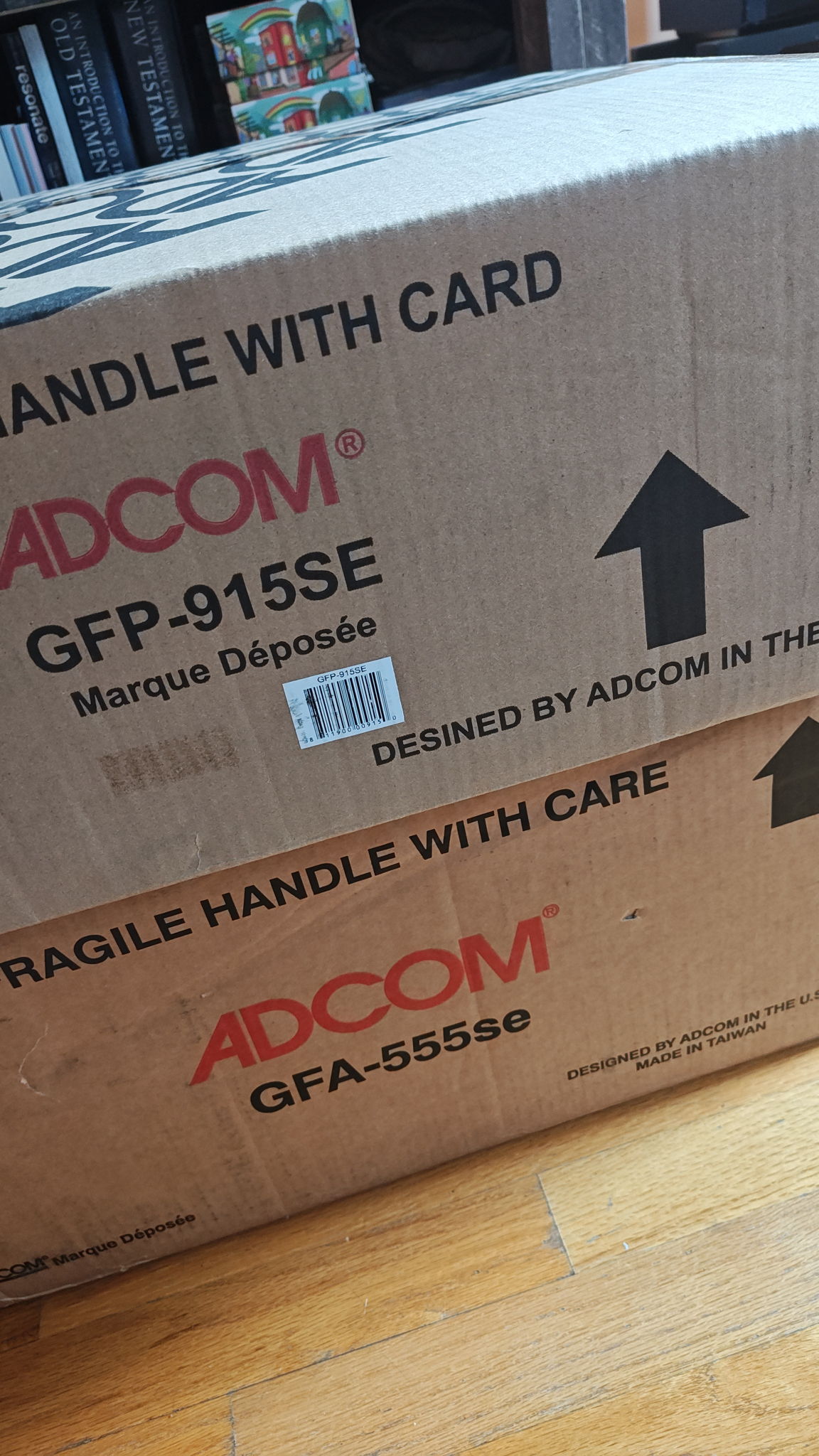 Adcom GFP-915SE + GFA-555SE, Preamp + Stereo Power Amp,...