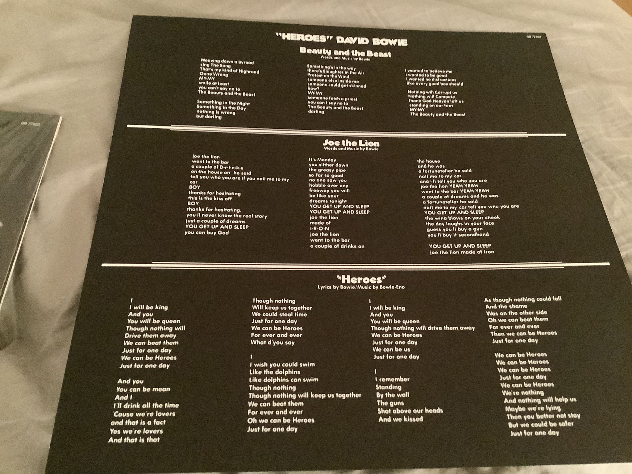 David Bowie RSD 2023 Gray Vinyl LP Heroes 2