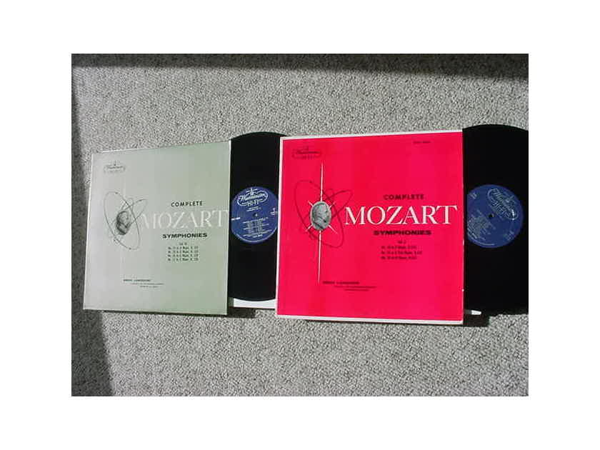 WESTMINSTER 2 Classical lp records  - complete Mozart symphonies volumes IV AND V HI FI  ERICH LEINSDORF XWN 18782 & XWN 18864