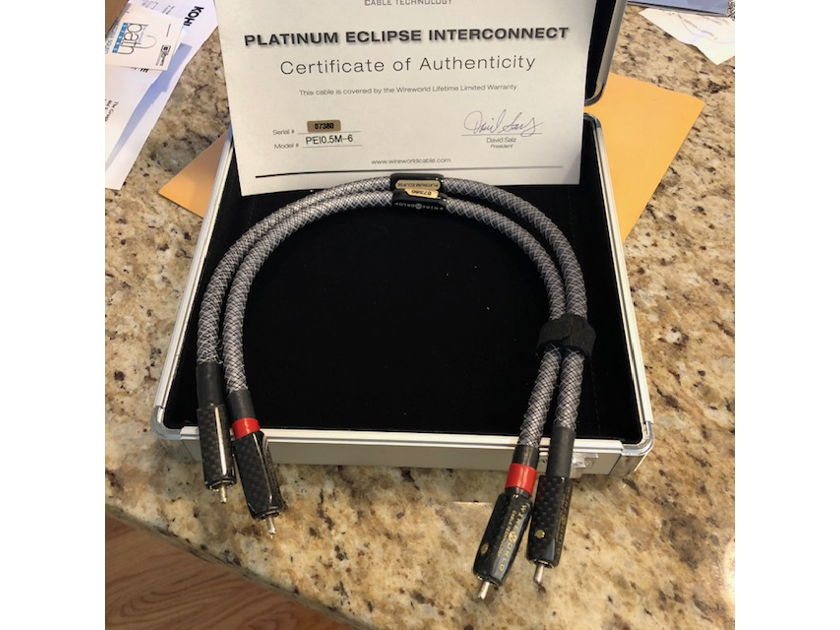 Wireworld Platinum Eclipse 6 RCA .5 Meter REDUCED!