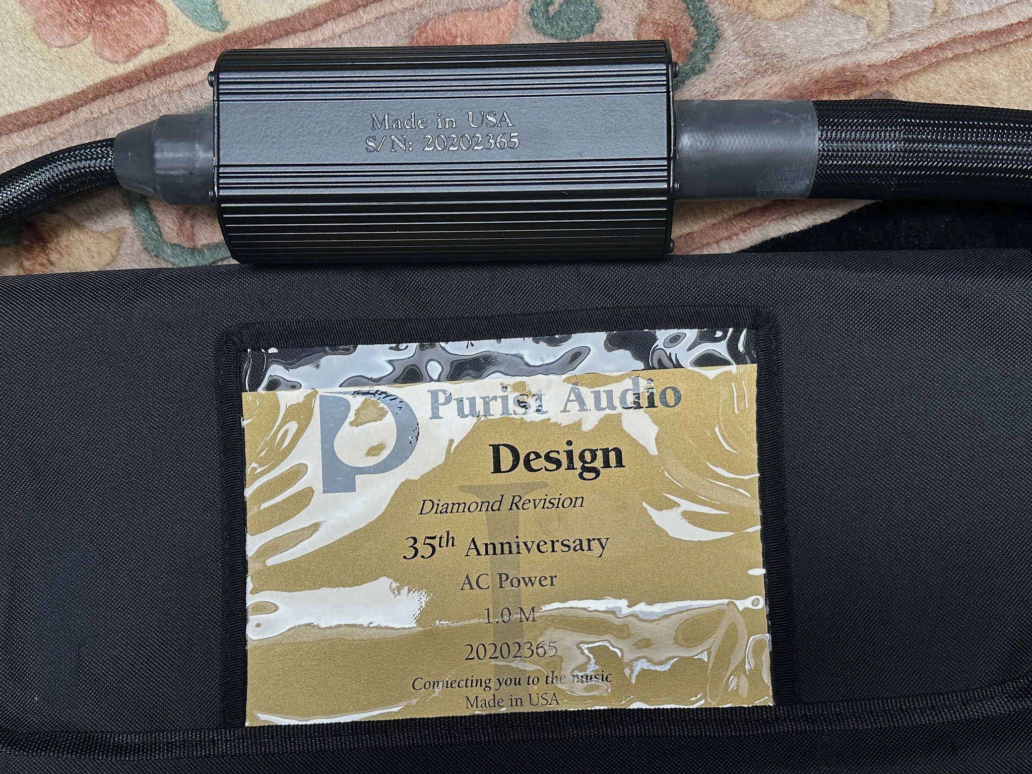 Purist Audio Design 35th Anniversary AC cable 8