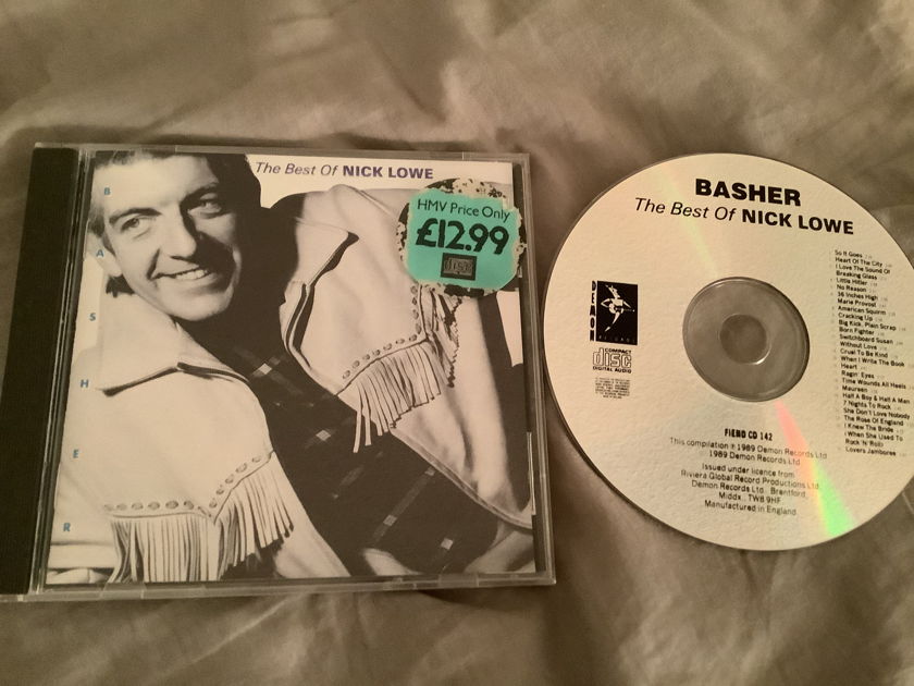 Nick Lowe Demon Records England Mastered By Nimbus  Basher The Best Of Nick Lowe