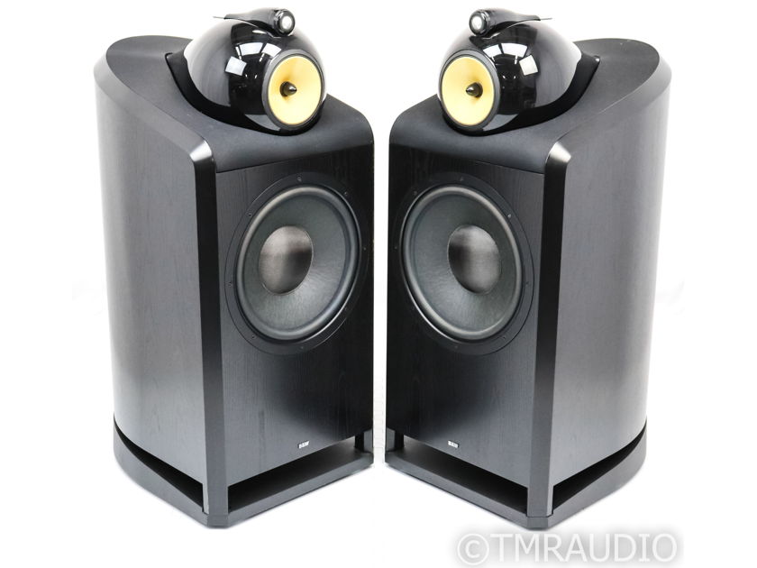 B&W Nautilus 801 Floorstanding Speakers; Black Ash Pair - Rare (35444)