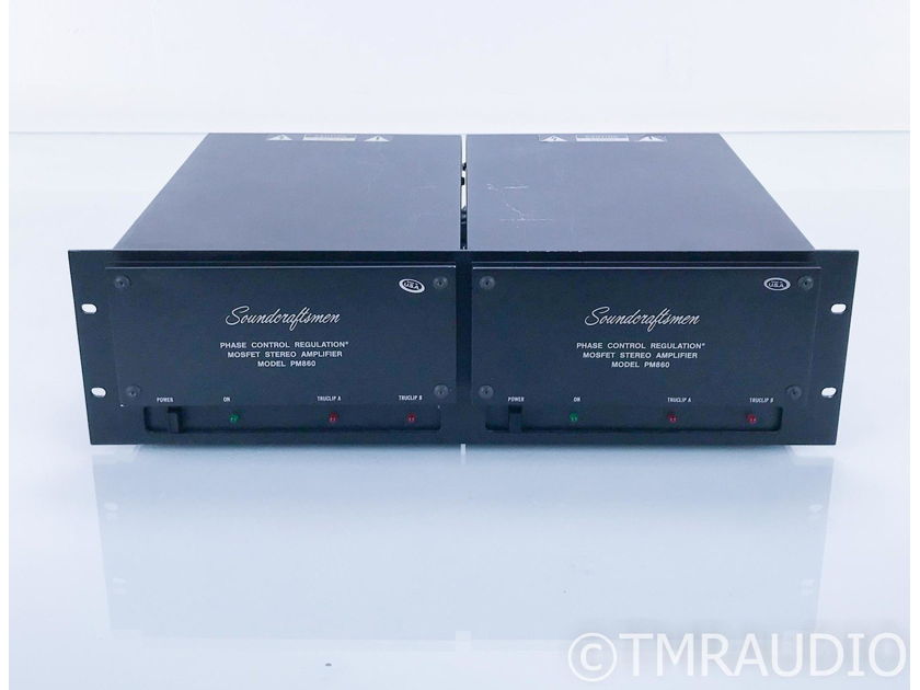 Soundcraftsmen Model PM860 Vintage Dual Mono Power Amplifier; PM-860; Twin Case (17235)