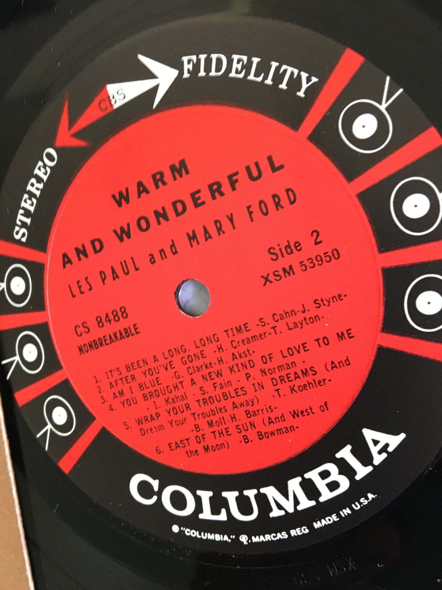 Les Paul & Mary Ford  Warm & Wonderful Lp record stereo 3