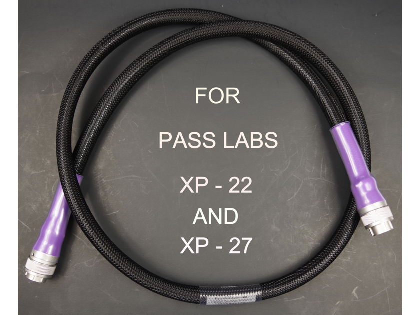 Revelation Audio Labs 'Passage' CryoSilver Reference umbilical power cable for Pass Labs XP-32, XP-22, XP-25