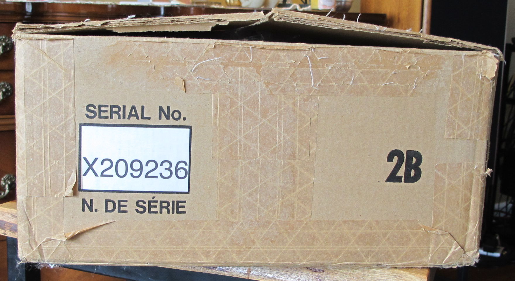 Box serial number