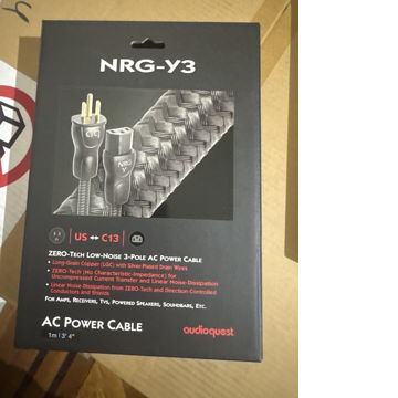 Audioquest ngr-y3 ac power cable 1m used