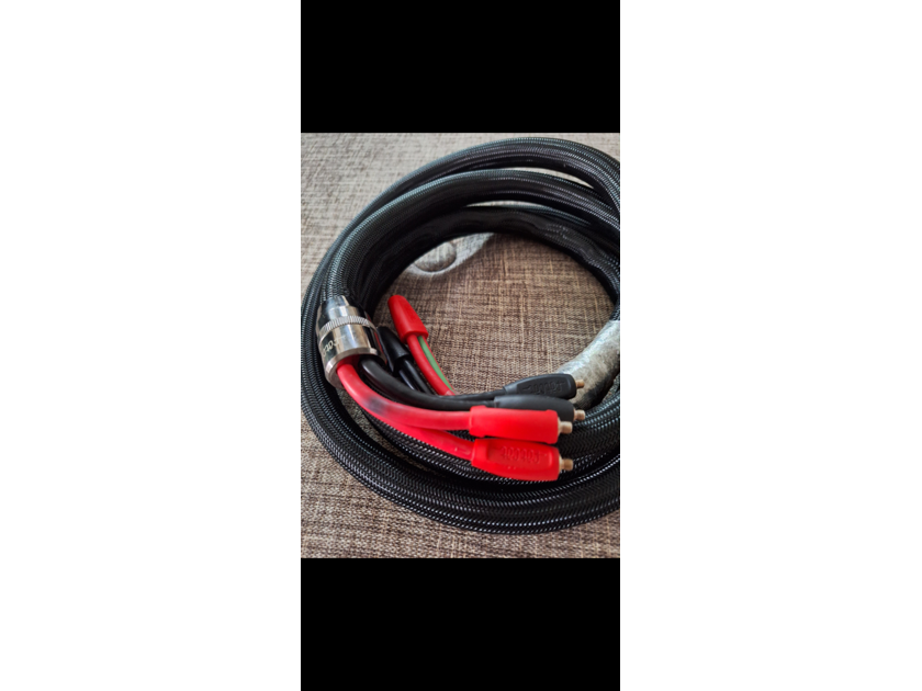 FATCAT affordable audiophile 2 meter speaker  cables exceptional build quality available in standard spades configuration and bi-amp spades configuration Brand New Flawless Perfect NO FINGERPRINTS
