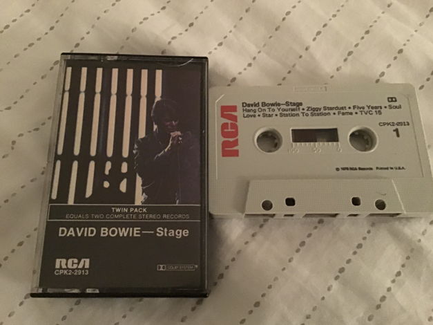 David Bowie  Stage Pre Recorded Cassette