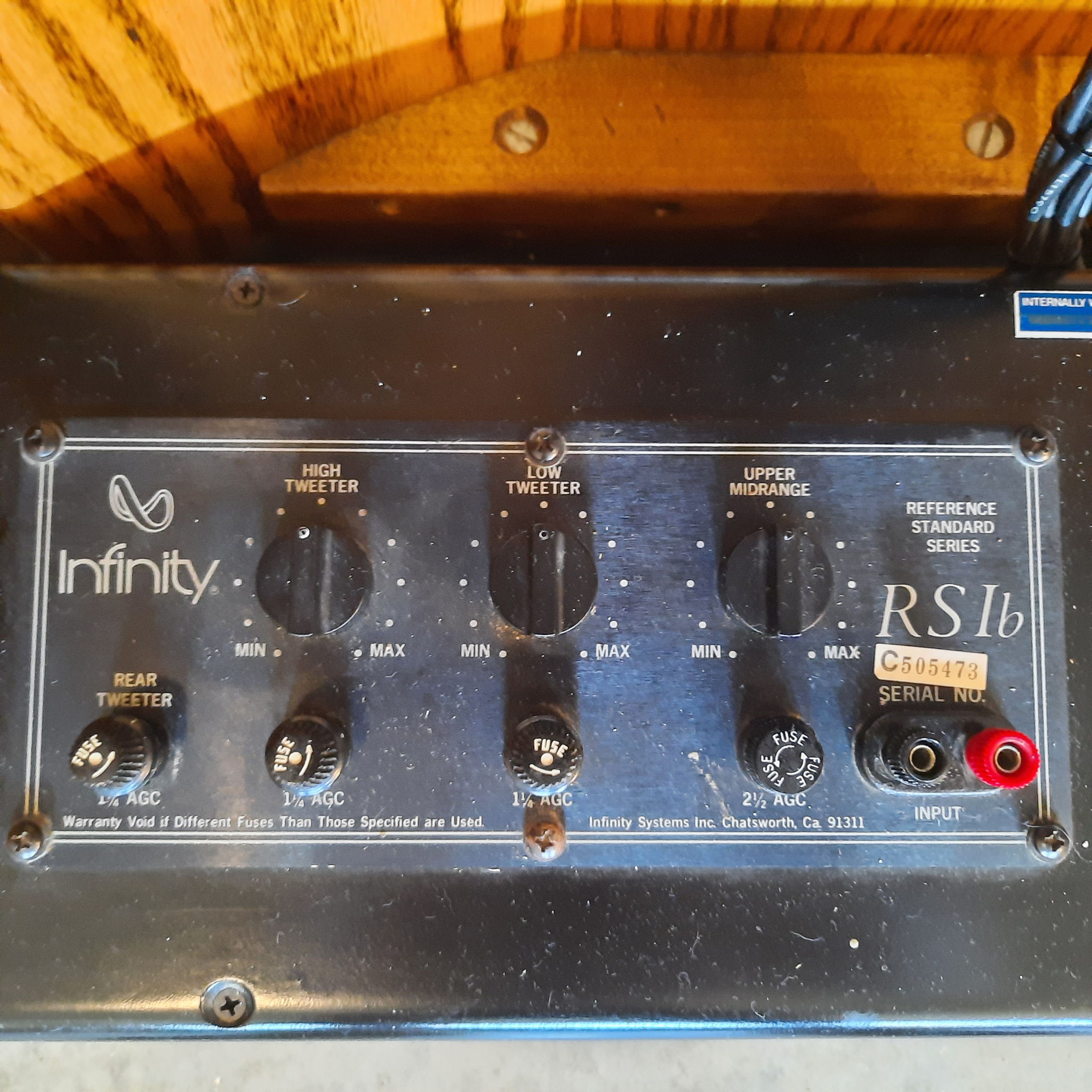 Infinity RS-1b Speaker System 9