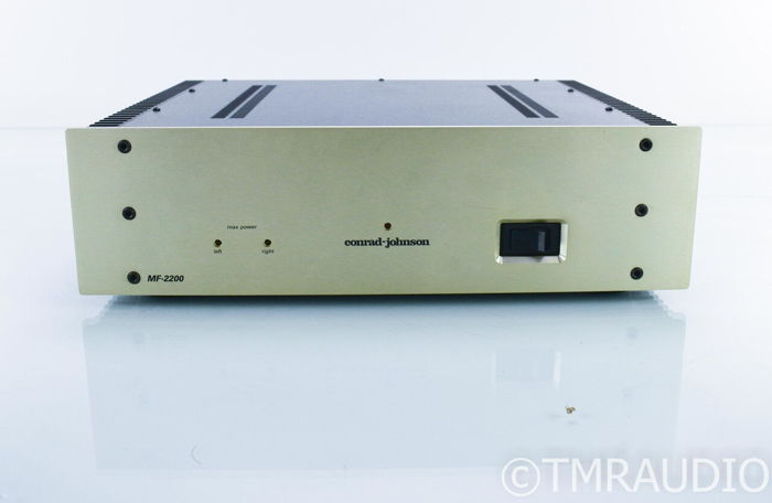 Conrad Johnson MF-2200 Stereo Power Amplifier; MF2200; ...