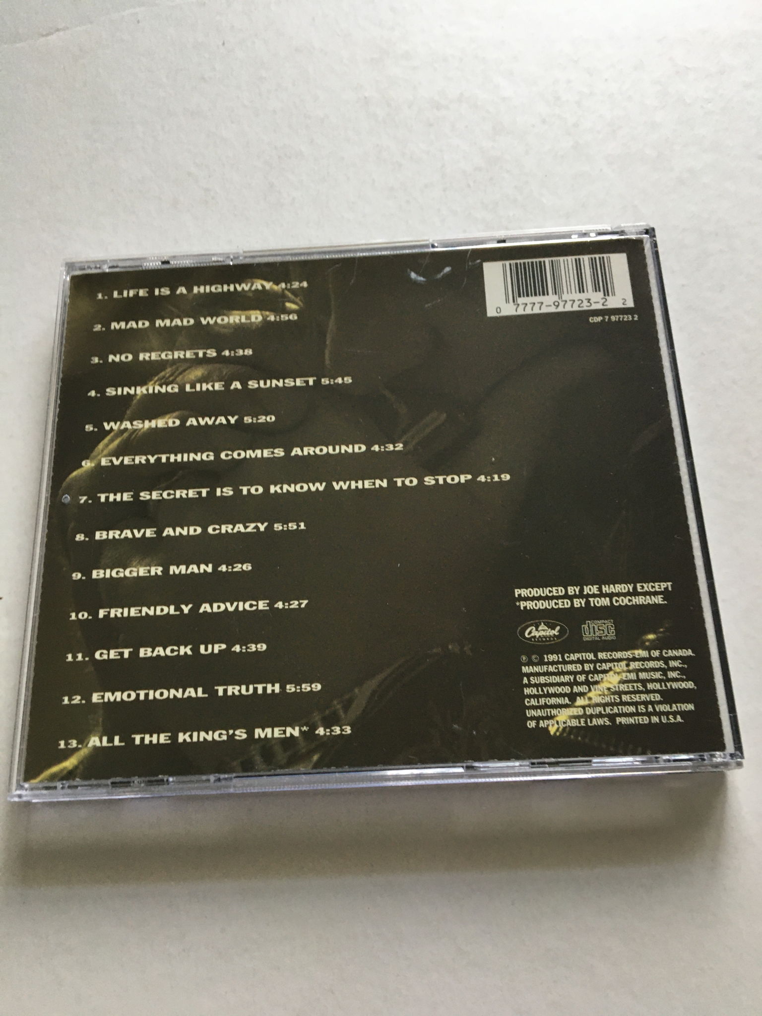 Tom Cochrane  Mad Mad World cd 2