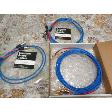 Lot of cables Crimson Electronics UK (XLR-RCA, XLR and ...
