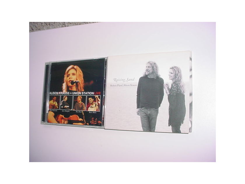 2 cd's Alison Krauss 1 with Robert Plant live and raising sand