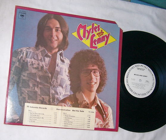 MYLES and LENNY -  SELF TITLED ALBUM - RARE 1975 WLP LP