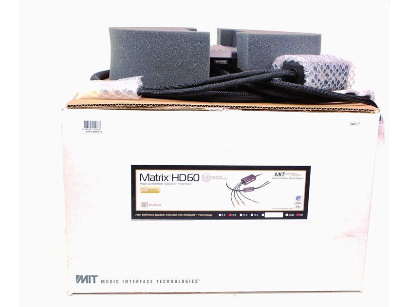 MIT Cables MATRIX HD60 BIWIRE 10 FT PR. USED.  WRNTY