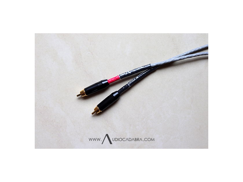 Audiocadabra Xtrimus4™ Prime Solid-Silver SuperQuiet™ RCA Cables