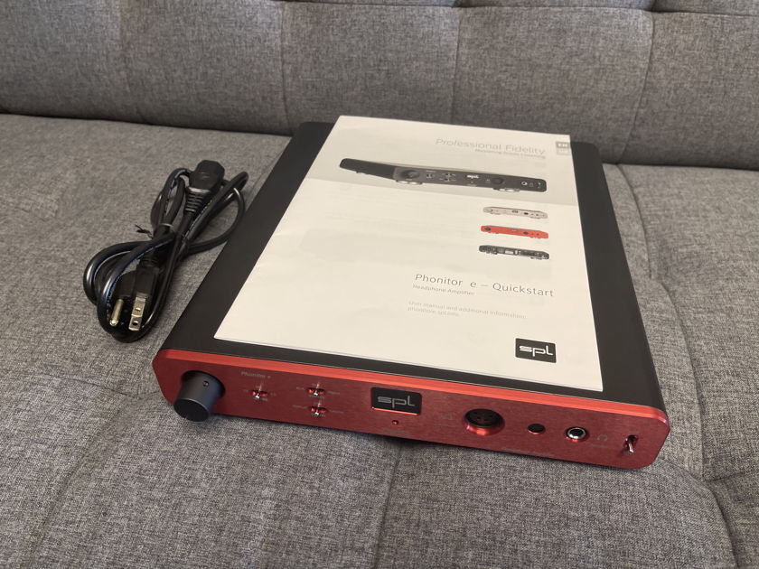SPL Phonitor e - Reference Headphone Amp w/ DAC - Red Faceplate - Like New Condition!!!