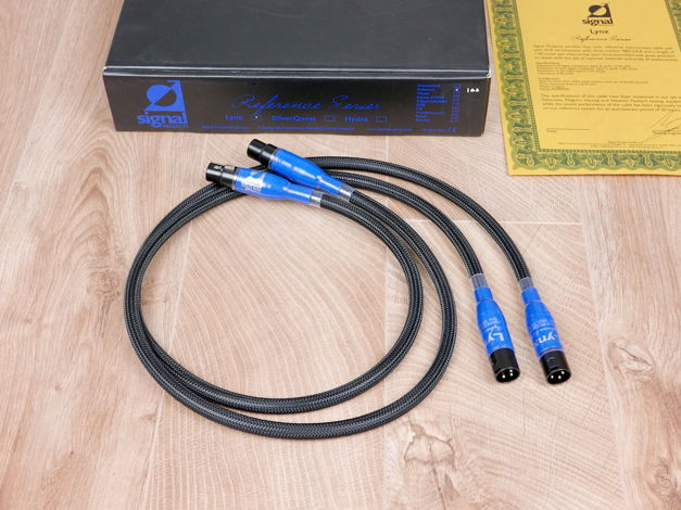 Signal Projects Lynx audio interconnects XLR 1,0 metre NEW