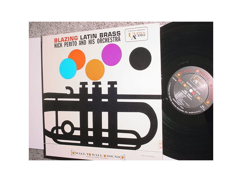 Ultra Audio United Artists Blazing Latin Brass Nick Perito and his orchestra lp record
