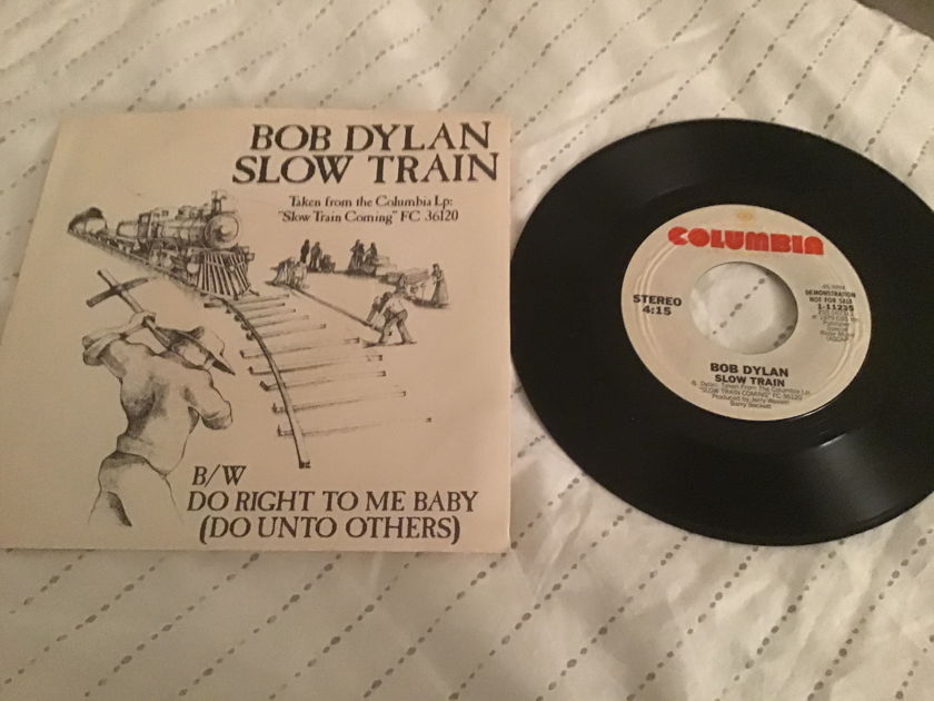 Bob Dylan Slow Train Coming Promo 45 With Picture Sleeve Vinyl NM