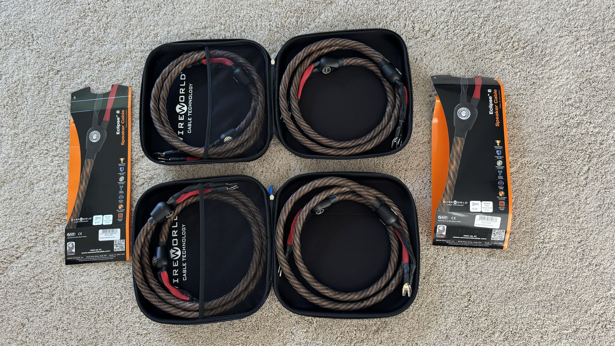 Wireworld  Eclipse 8 Speaker Cables 2.0m 3