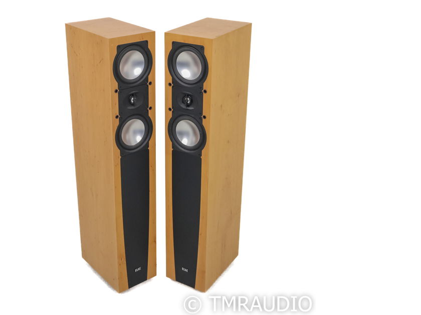 ELAC FS 207 Floorstanding Speakers; Oak Pa For Sale