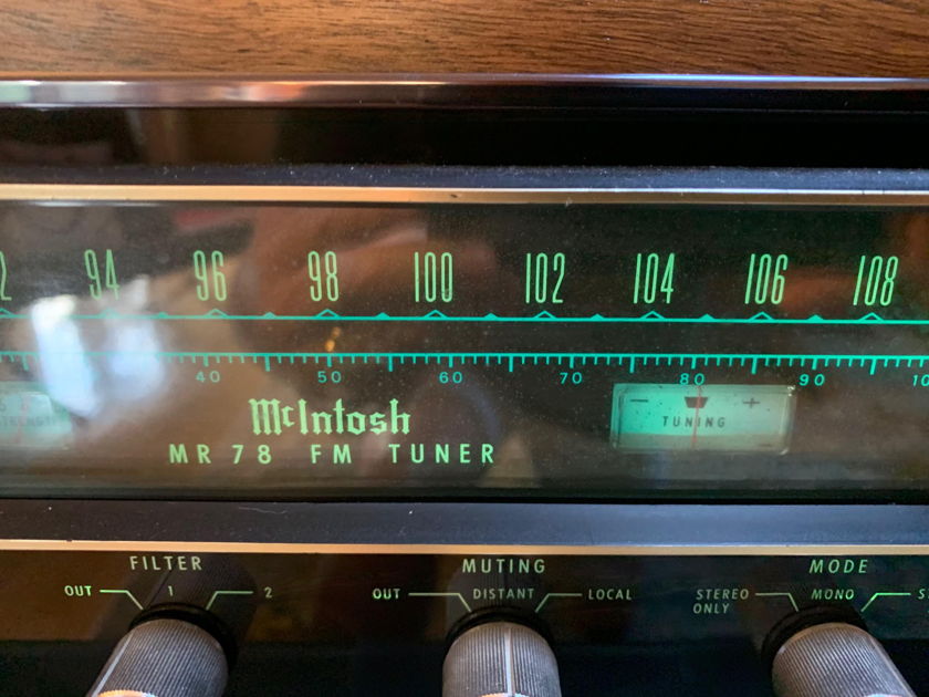 McIntosh MR 78 Tuner, Lovely and AMAZING sound! With PERFECT wood cabinet!!!! [Deduct $200 if don't want the cabinet!]