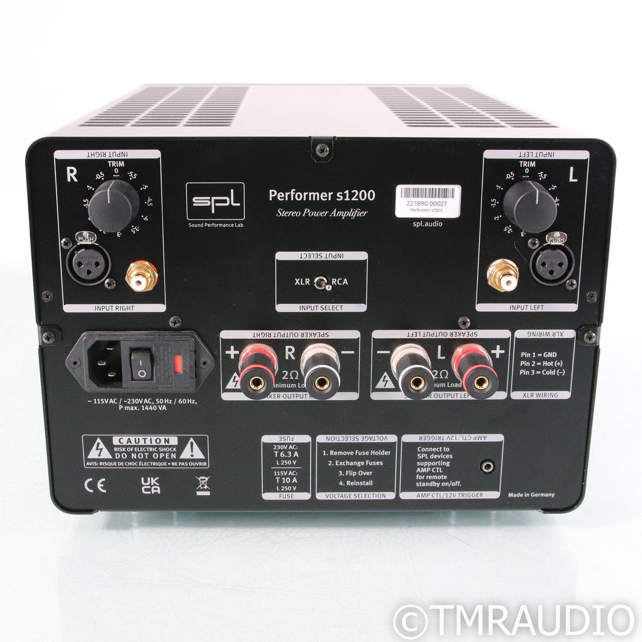 SPL Performer S1200 Stereo Power Amplifier (67779) 5