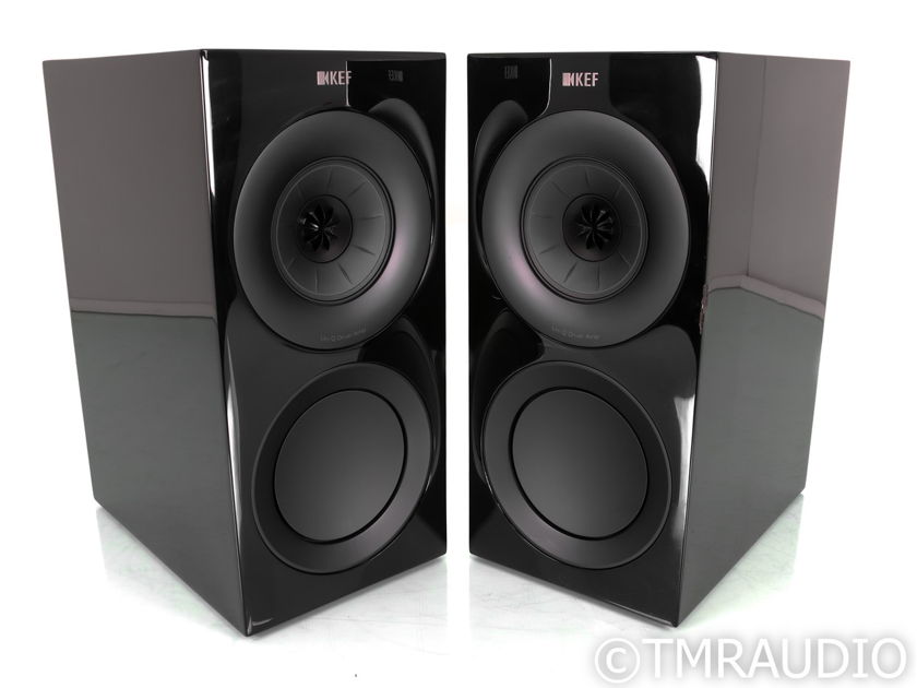KEF R3 Bookshelf Speakers; Black Pair (49300) For Sale Audiogon