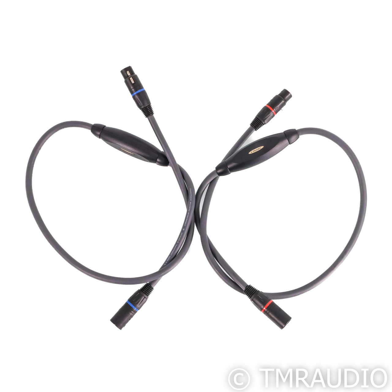 Transparent Audio Plus XLR Cables; 1m Pair Balanced Int... 2