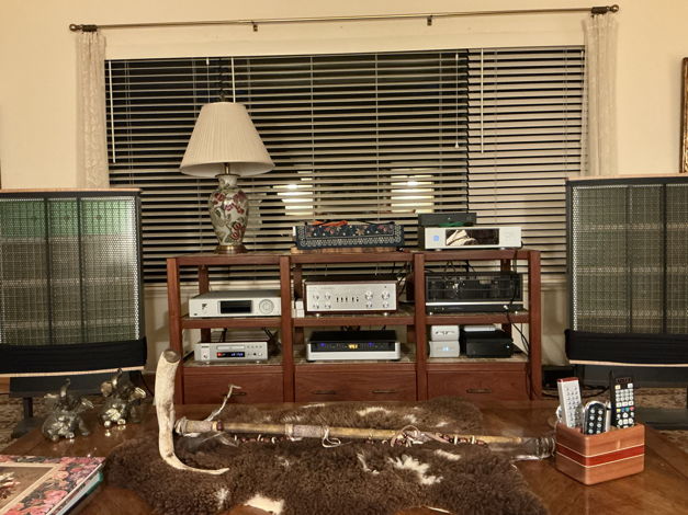 The newest rearrangement of my LR audio system.