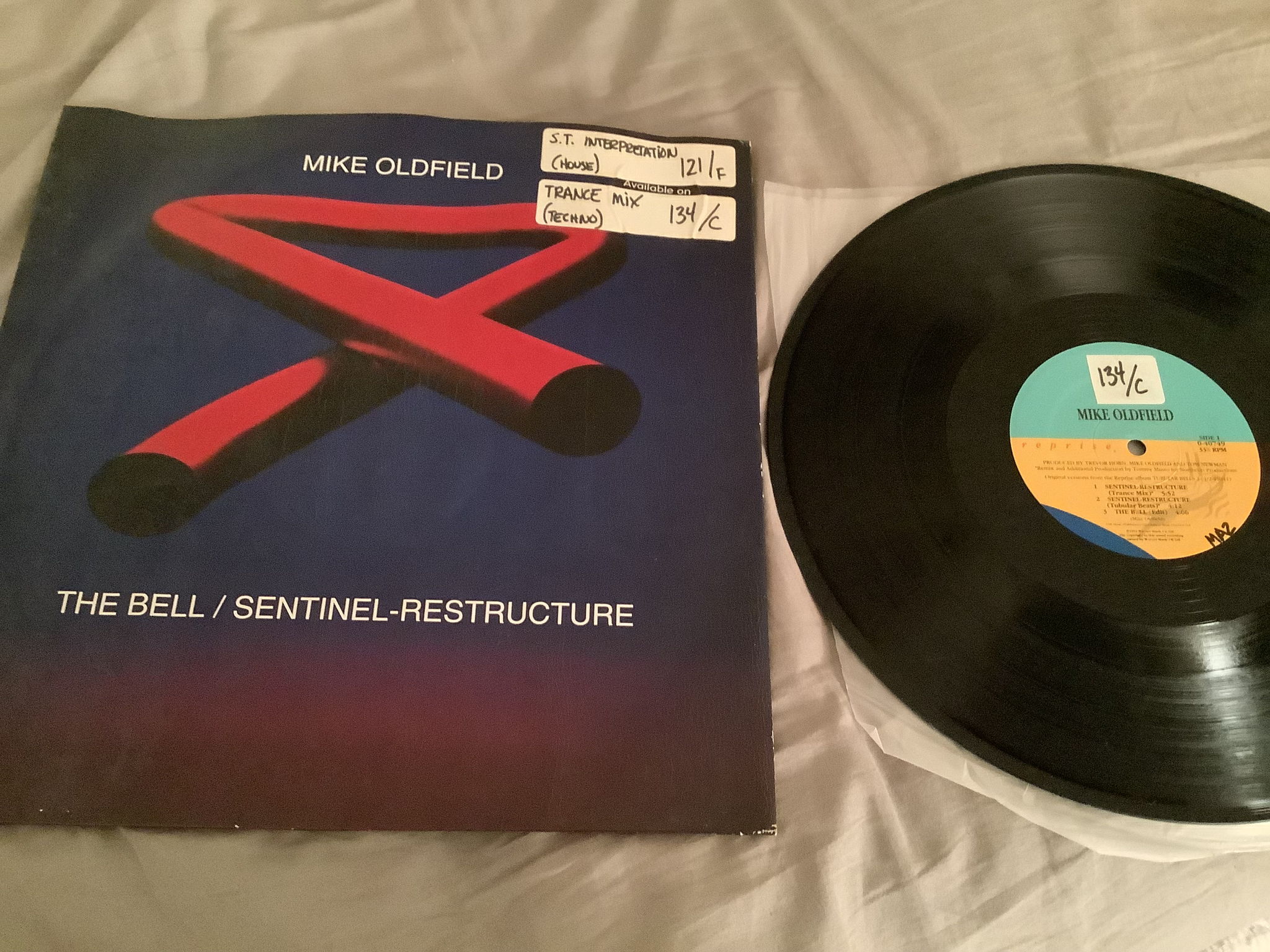 Mike Oldfield 12 Inch EP Sentinel-Restructure