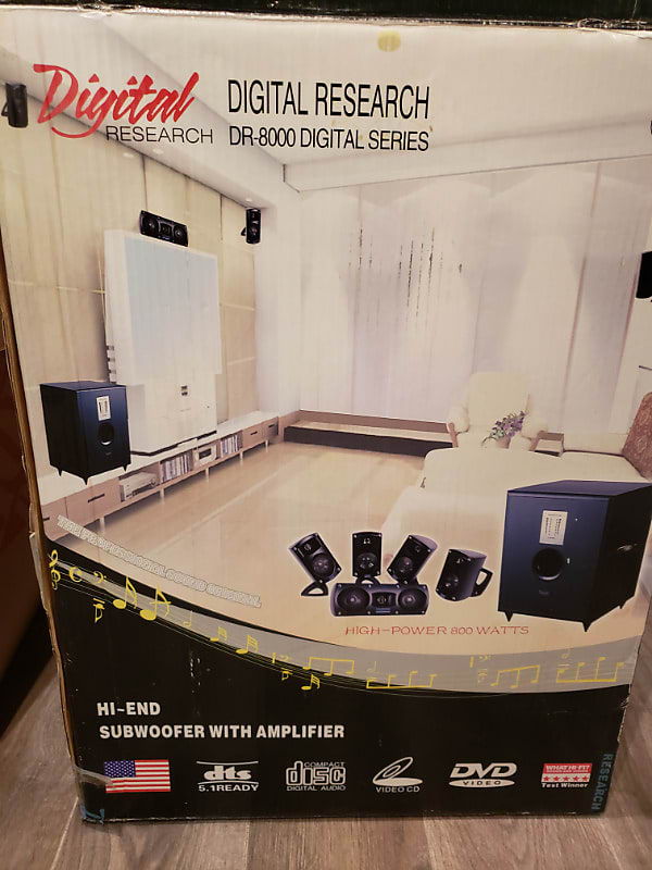 DR-8000 Hi-End Subwoofer Complete Speaker Set w/ Amplifier