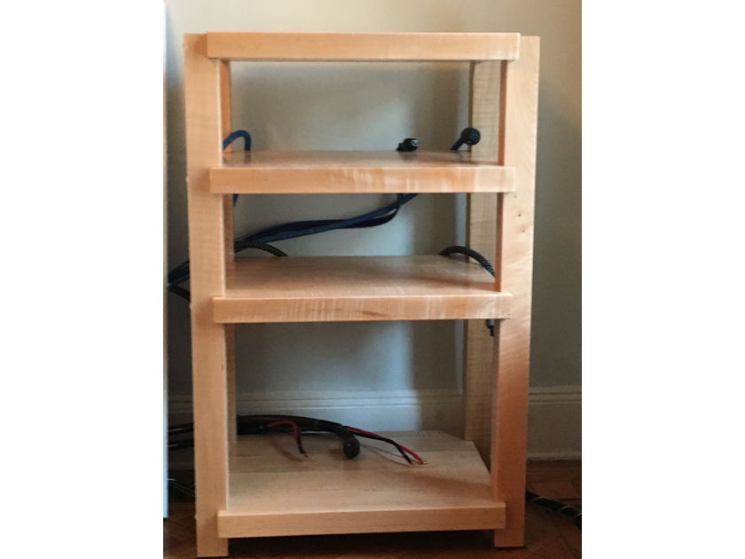 TimberNation Custom 4 Shelf Audio Rack / Stand