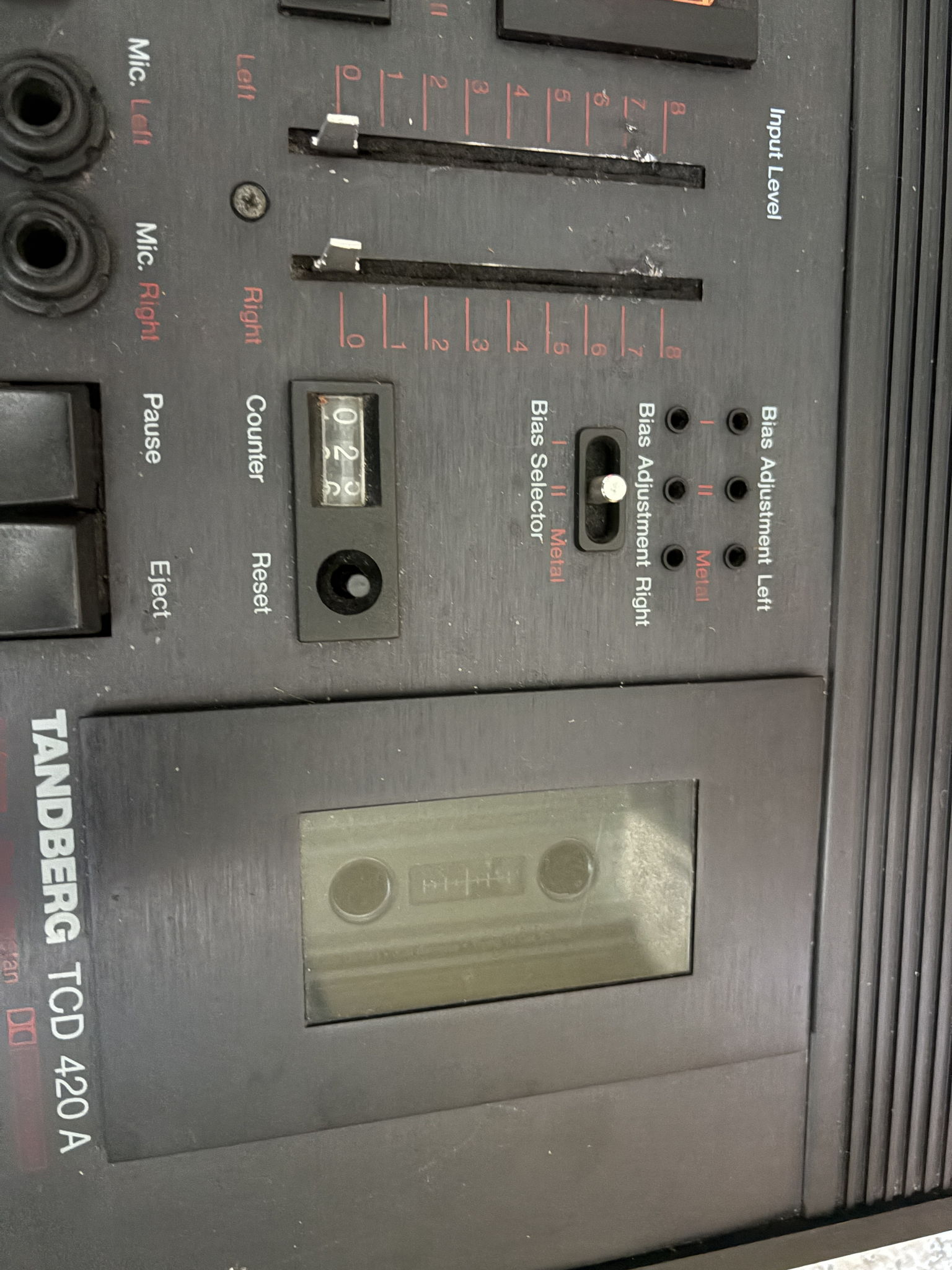 Vintage Tandberg TCD-420A Cassette Desk Player Recorder