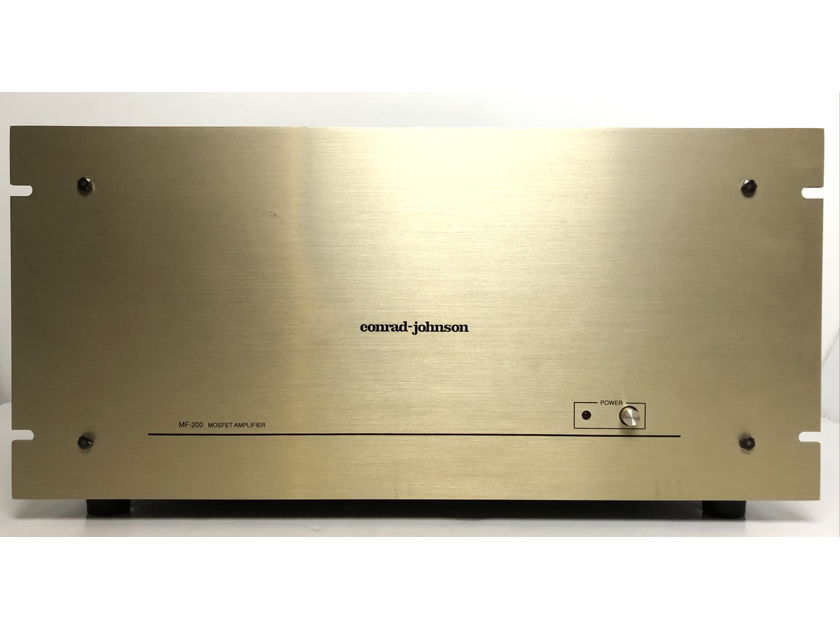 CJ Conrad Johnson MF 200 Solid State Stereo Power Amplifier AMP w/ Rack Handles