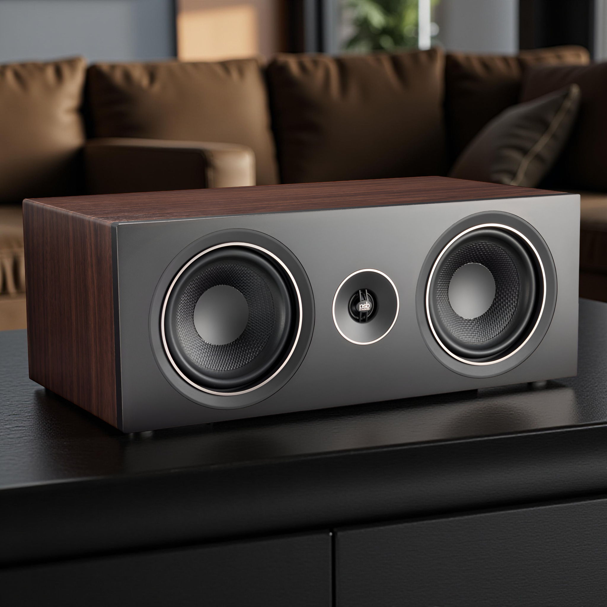 PSB Alpha C10 Center Speaker - Walnut Finish 2
