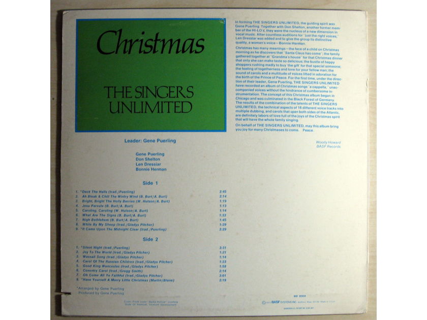 The Singers Unlimited - Christmas - 1972 MPS Records MB 20904