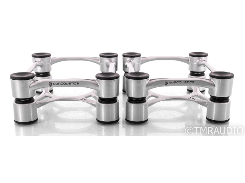IsoAcoustics Aperta 200 Speaker Isolation Stands; Silver Pair (44065)