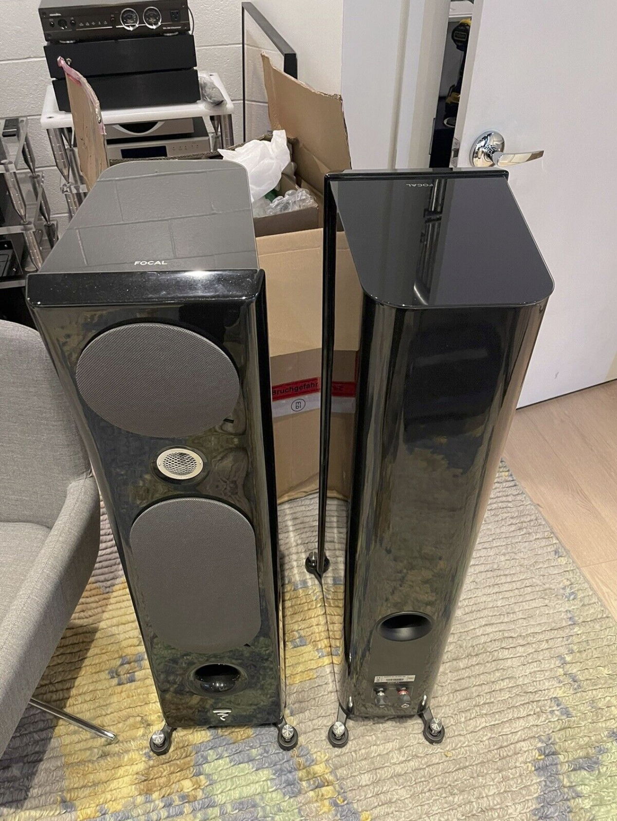 Focal Kanta 2 Piano Gloss Black Speaker Pair EXCELLENT 2