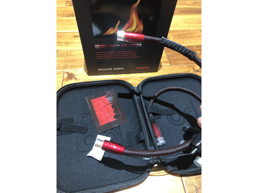 audioquest fire xlr 0.5 m (1.7 ft) brand new analog Audioquest fire 0.5 m  or 1.7 ft