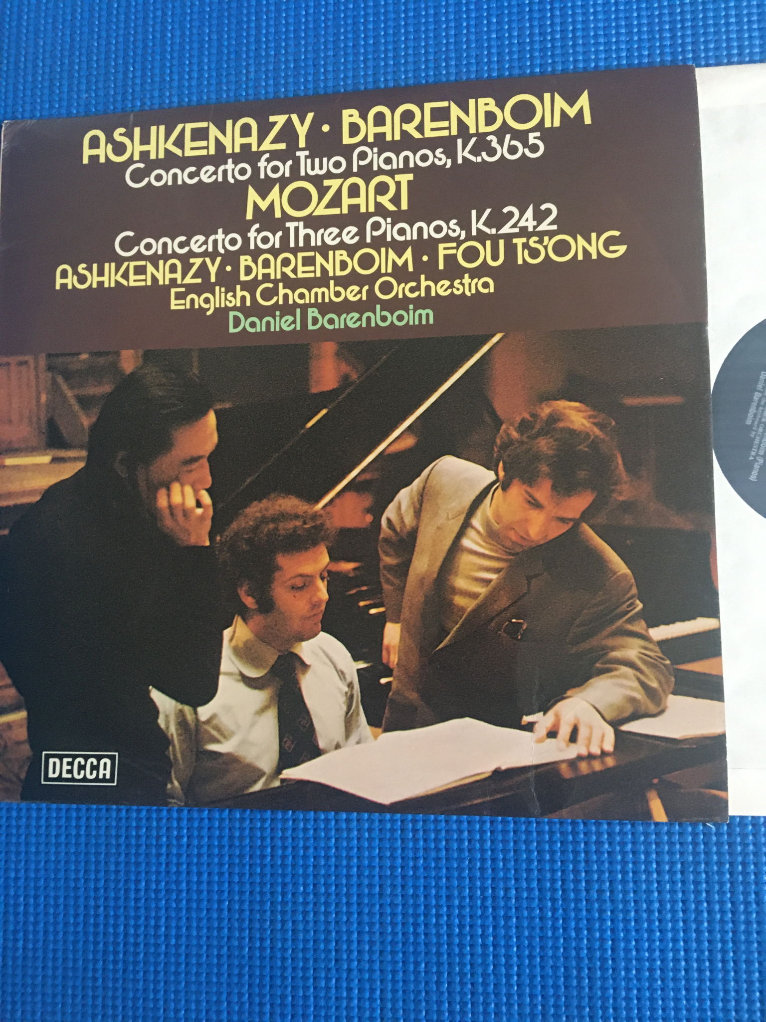 Ashkenazy Barenboim Mozart Lp record  Concerto two and ...