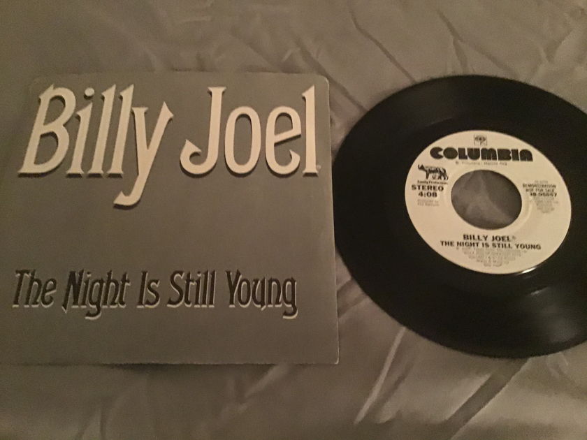 Billy Joel Promo 45 With Picture Sleeve Vinyl NM  The Night Is Still Young