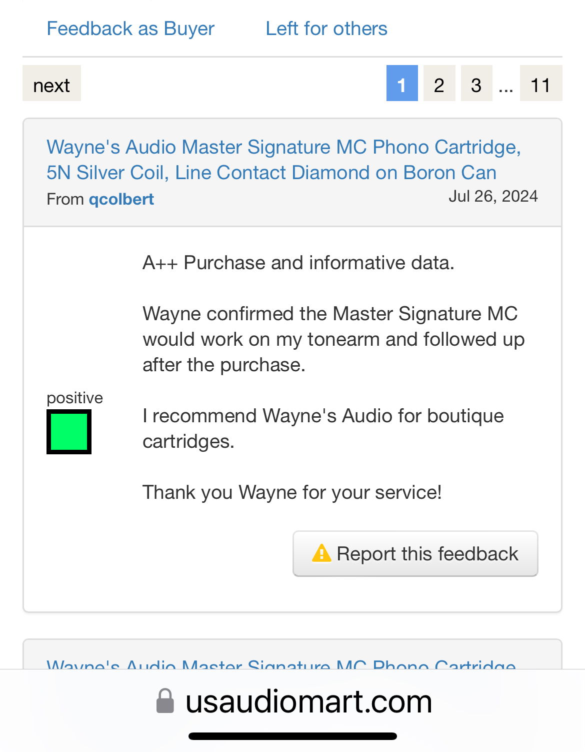 Wayne's Audio Master Signature MC Phono Cartridge, 5N S... 13