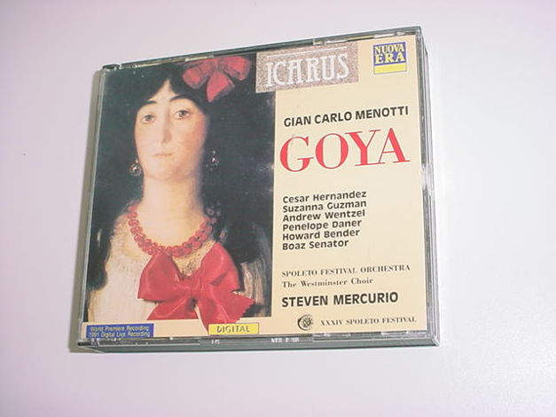 Gian Carlo Menotti GOYA 2 CD SET ITALY Steven Mercurio ...