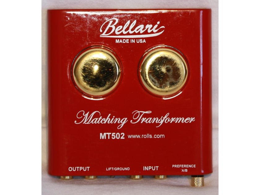 Bellari MT-502 MC Step-up Phono Transformer