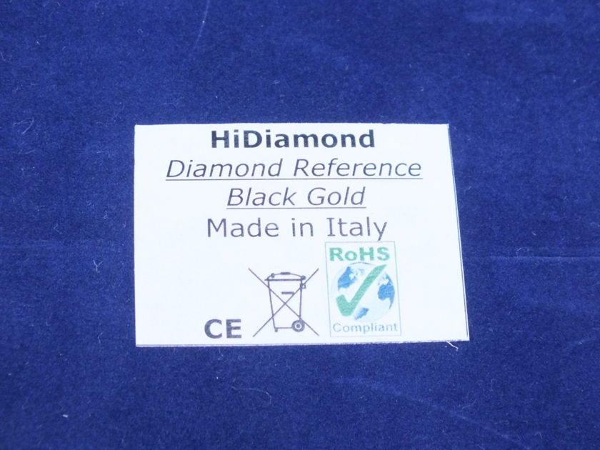 HiDiamond Diamond Reference Black Gold interconnects RCA 2,0 metre (2 pairs available)